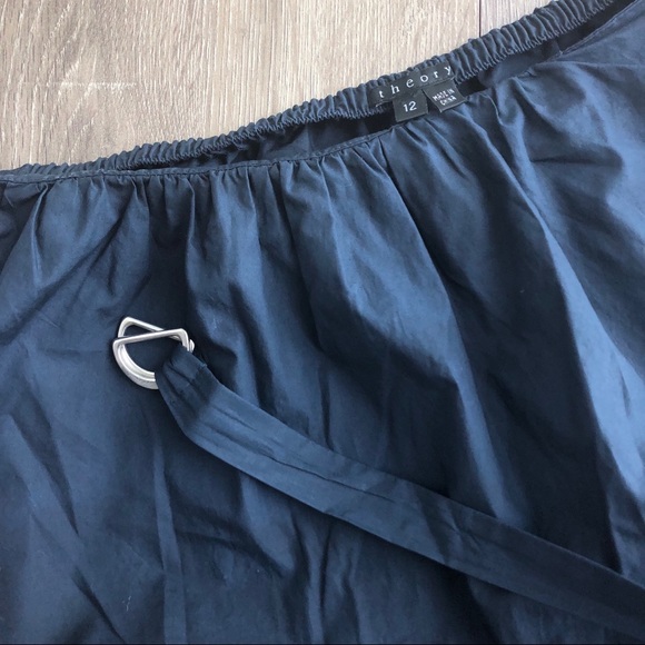 Theory Pavia Navy Strapless Belted dress - Picture 6 of 6